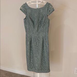 JCrew Elegant Lace Dress in Green